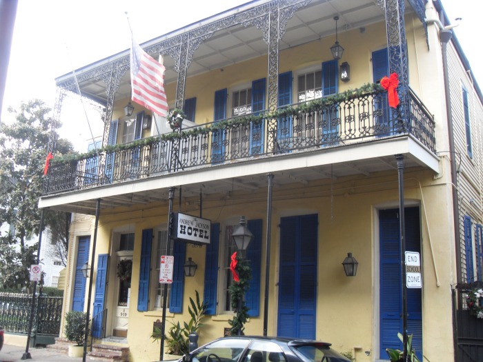 Our romantic hotel in the middle of the French Quarter